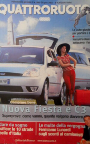 Quattroruote 560 2002 Nuova Fiesta e C3. Alfa Romeo 156 GTa. Volvo S40  [Q73]