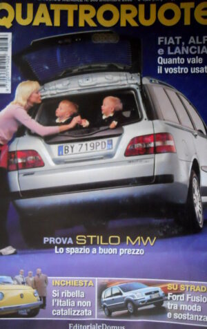 Quattroruote 566 2002 Prova Stilo MW. Su strada la Ford Fusion. Alfa 156  [Q74]