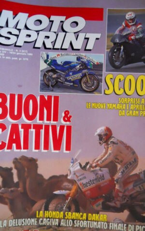 Motosprint 3 1989 La Honda sbarca a Dakar. Nuove Yamaha e Aprilia 250 [Q77]