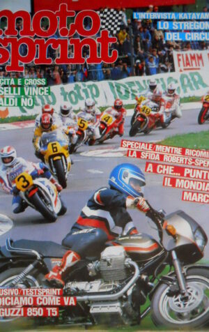 Motosprint 30 1983 Intervista Katayama. Sfida Roberts - Spencer. Guzzi 850 [Q77]
