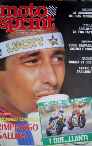 Motosprint 34 1983 Speciale Freddie o Kenny? Lucchinelli rimpiange Gallina [Q77]