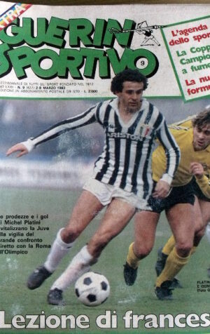 Guerin Sportivo n° 9 1983 - Michel Platini fumetto + film del Campionato [GS38]