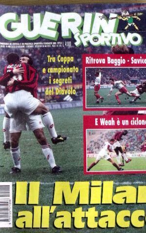 Guerino Sportivo n°48 1995 - Baggio Savicevic Weah MILAN + film campionato[GS38]