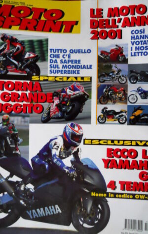 Motosprint 10 2001 Ecco la Yamaha GP 4 tempi. Mondiale Superbike. [Q78]