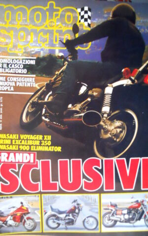 Motosprint 13 1986 Omologazioni per il casco obbligatorio. Kawasaki Voyager Q78]