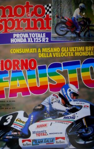 Motosprint 36 1985 Prova Honda XL 125 R2. GP San Marino: assente Spencer [Q77]