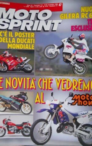 Motosprint 47 1990 Nuova Gilera RC 600. Cosa ci sarà al Motor Show. Gilera [Q78]