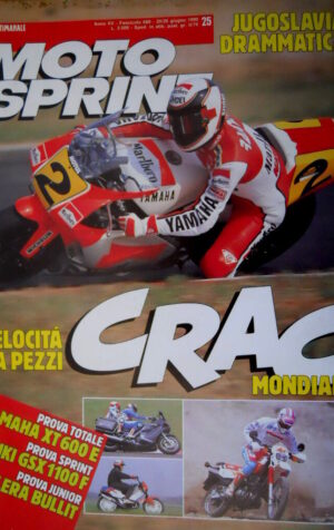 Motosprint 25 1990 GP Iugoslavia gara interrotta, Reinhold Roth gravissimo [Q78]