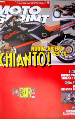 Motosprint 48 1990 Inserto Superbowl MotoCross Genova. Futuro Yamaha. [Q78]