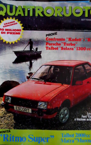 Quattroruote 299 1980 Nuova Ritmo Super. Talbot 2000cc. Prova Porsche Turbo Q83]
