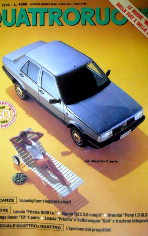 Quattroruote 369 1986 Nuove medie della Fiat e Lancia. Lancia Prisma 1600 [Q80]