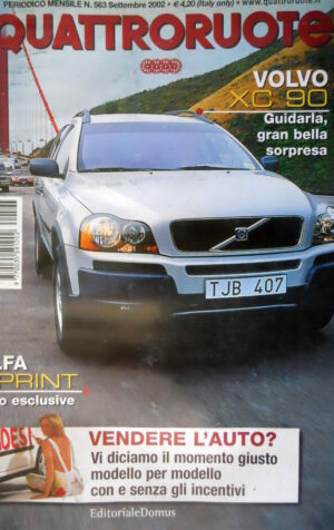 Quattroruote 563 2002 Foto Alfa Sprint. Volv XC90. Lamborghini Murciélago [Q81]