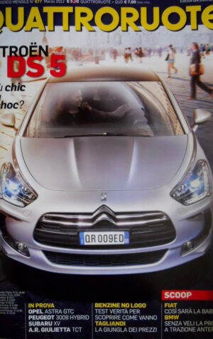 Quattroruote 677 2012 Citroen DS5. Fiat: così sarà la baby Suv. Giulietta [Q82]