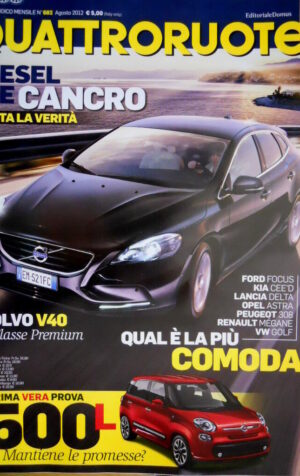 Quattroruote 682 2012 Volvo V40 classe premium. Ford Focus, Kia Cee'd,Golf [Q82]