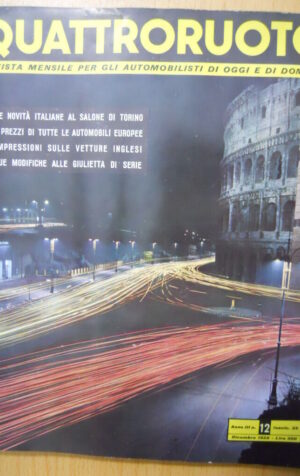 Quattroruote n°12 1958 - Novità salone di TORINO  [Q79]