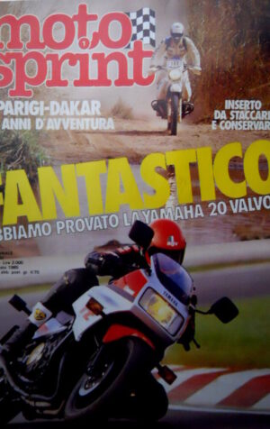 Motosprint 1 1985 Inserto Parigi - Dakar 6 anni d'avventura. Prova Yamaha [Q83]