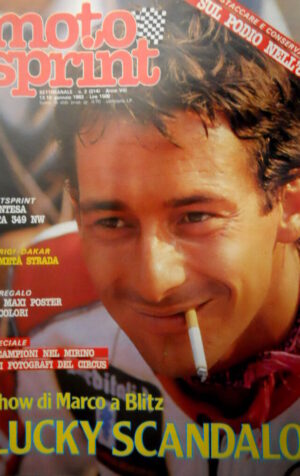 Motosprint 2 1983 Lawson al mondiale con Roberts. Inserto Sul Podio 82 [Q83]