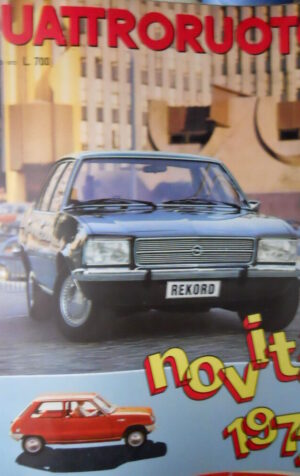 Quattroruote 194 1972 Manifesto Ronnie Peterson. Simca 1100 Sp. Fiat 130 [Q84]