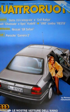 Quattroruote 411 1990 La Renault Chamade. Top Car: Porsche Carrera 2. Golf [Q87]