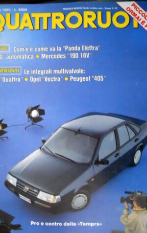Quattroruote 413 1990 Come va la Panda Elettra. Pro e contro della Tempra [Q87]