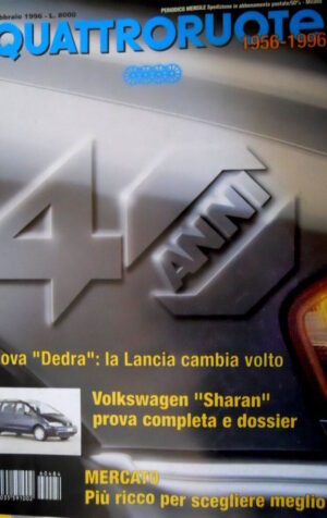 Quattroruote 484 1996 Nuova Dedra: Lancia cambia volto. VW Sharan. LanciaY [Q87]