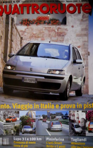 Quattroruote 526 1999 Pininfarina: l'anti Smart ibrida a 5posti. Fiat Punto Q88]