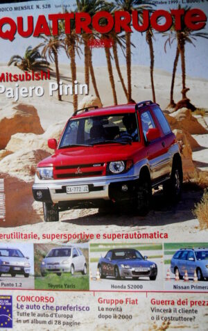 Quattroruote 528 1999 Mitsubishi Pajero Pinin. Nissan Primera 2.0 CVT [Q88]