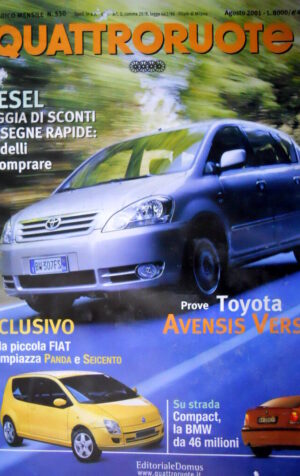 Quattroruote 550 2001 La piccola Fiat che rimpiazza Panda e 600. Toyota [Q88]