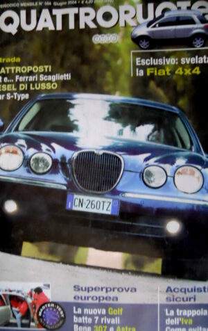 Quattroruote 584 2004 Svelata la Fiat 4x4. Nuova Golf batte 7 rivali. Astra Q89]
