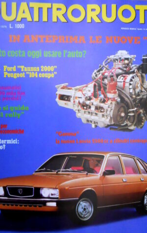 Quattroruote 244 1976 Guida della 131 rally. Ford Taunus 2000 e Peugeot 104 Q94]