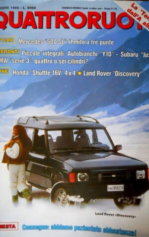 Quattroruote 410 1989 Top Car: Mercedes 500 Sl. La Tempra dalla A alla Z [Q91]