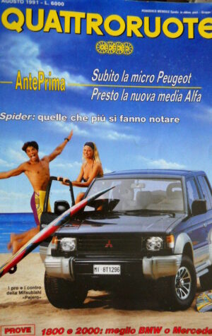 Quattroruote 430 1991 Presto la nuova media Alfa. Micro Peugeot. Mitsubishi Q97]
