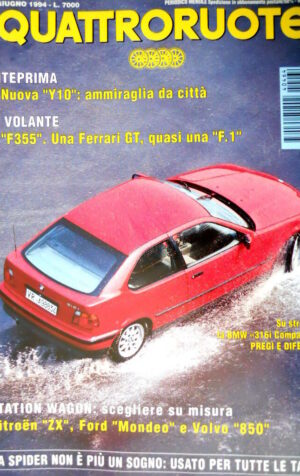 Quattroruote 464 1994 Al volante della Ferrari 355. Volvo 850, Ford Mondeo [Q92]