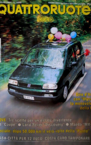 Quattroruote 465 1994 Ulysse: la monovolume della Fiat. Fiat Coupé, Mazda [Q92]