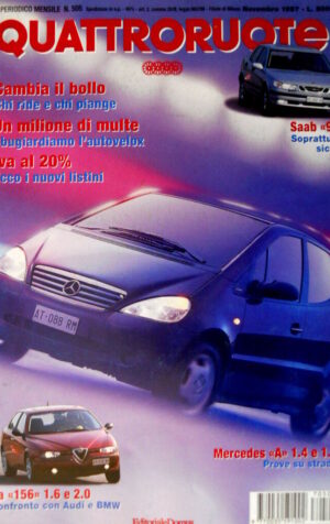 Quattroruote 505 1997 Alfa 156 1.6 e 2.0, a confronto con Audi e BMW. Saab [Q90]