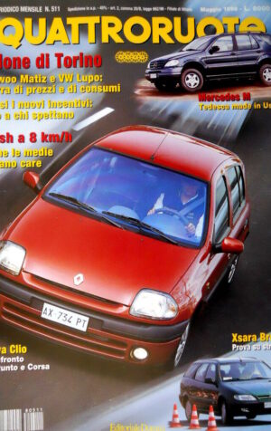 Quattroruote 511 1998 Nuova Clio a confronto con Punto e Corsa. Mercedes M [Q91]
