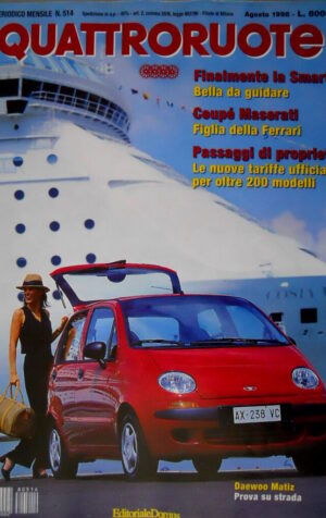 Quattroruote 514 1998 Coupé Maserati figlia della Ferrari. Daewoo Matiz [Q90]