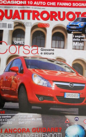 Quattroruote 611 2006 Segreti nuova Mini. Prove Ferrari 599, Golf GTD, Eos [Q97]