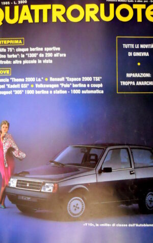 Quattroruote 353 1985 Anteprima Alfa 75: 5 berline sportive. Y 10 1000  [Q100]
