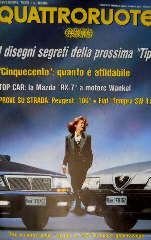 Quattroruote 445 1992 Pro e contro della Thema e nuova 164. Prossima Tipo [Q102]