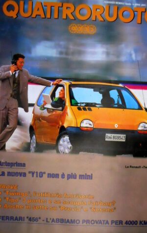 Quattroruote 452 1993 Prova Ferrari 456, Twingo, Tipo 3 porte, Y10 [Q102]