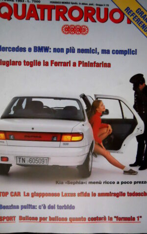 Quattroruote 456 1993 Giugiaro toglie la Ferrari a Pininfarina. Kia Sephia Q102]