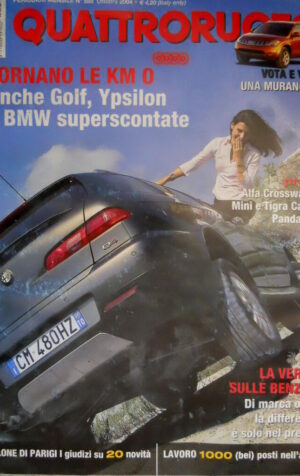 Quattroruote 588 2004 Prova Alfa Crosswagon, Mini e Tigra Cabrio, Panda [Q100]