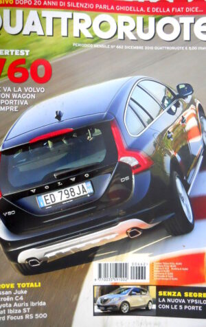 Quattroruote 662 2010 Test Volvo V60. La nuova Ypsilon con le 5 porte.  [Q99]