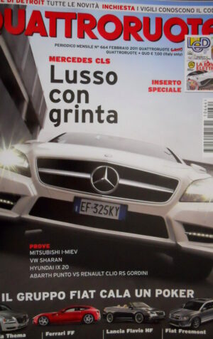 Quattroruote 664 2011 Inserto 'La bomba elettrica'.Ferrari FF, Lancia Thema Q99]