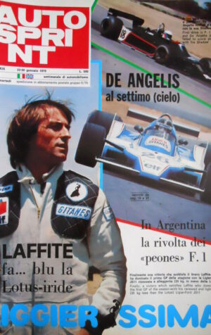 Autosprint 4 1979 De Angelis e la Shadow. Vince Laffite con Ligier Ford [Q105]