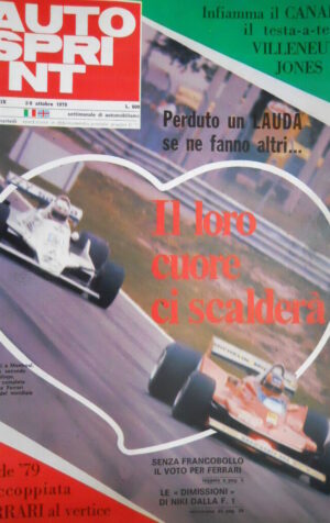 Autosprint 40 1979 Dimissioni di Niki Lauda dalla F.1. Villeneuve vs Jones Q105]