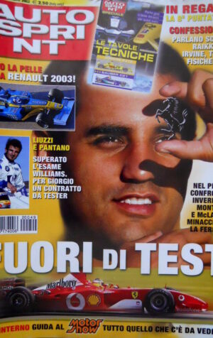 Autosprint 49 2002 8° Inserto La tavole tecniche. Montoya minaccia Ferrari Q104]