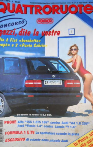 Quattroruote 489 1996 Al volante piccola Audi. Prova ALfa 155 vs Audi A4 [Q105]