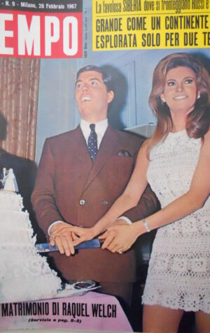 TEMPO n°9 1967 Il Matrimonio di Raquel Welch - Esordio Patty Pravo [C53]